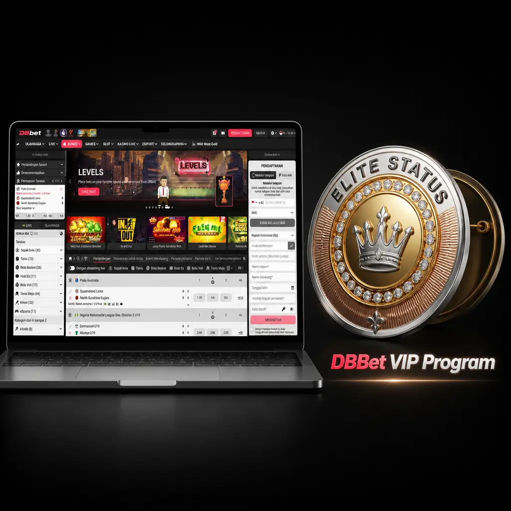 DBBet VIP program with five tiers from Bronze to Diamond offering higher cashback and faster withdrawals
