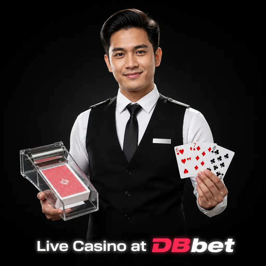 Live dealer casino tables at DBBet featuring roulette, baccarat, and blackjack streamed in real time with live hosts.