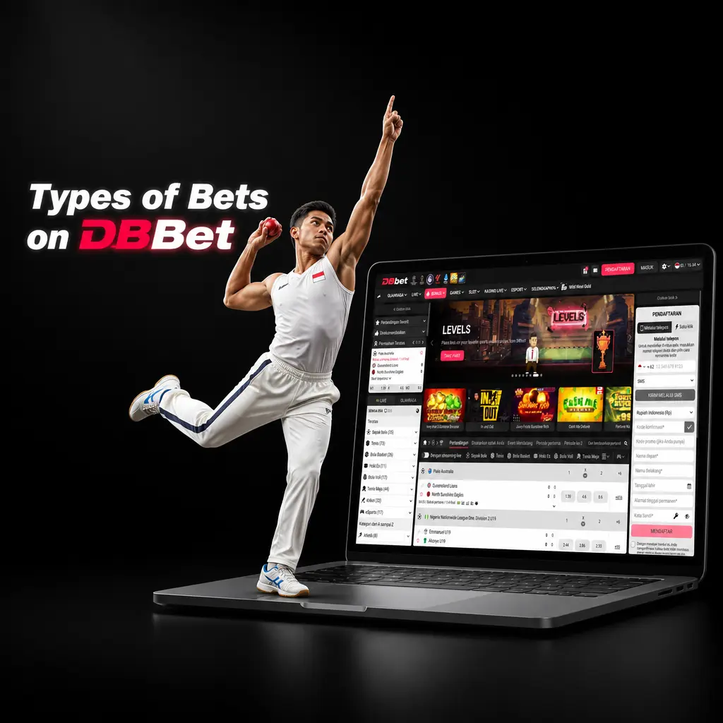 Overview of single, parlay, and system bet types available on DBBet for sports and cybersports betting.